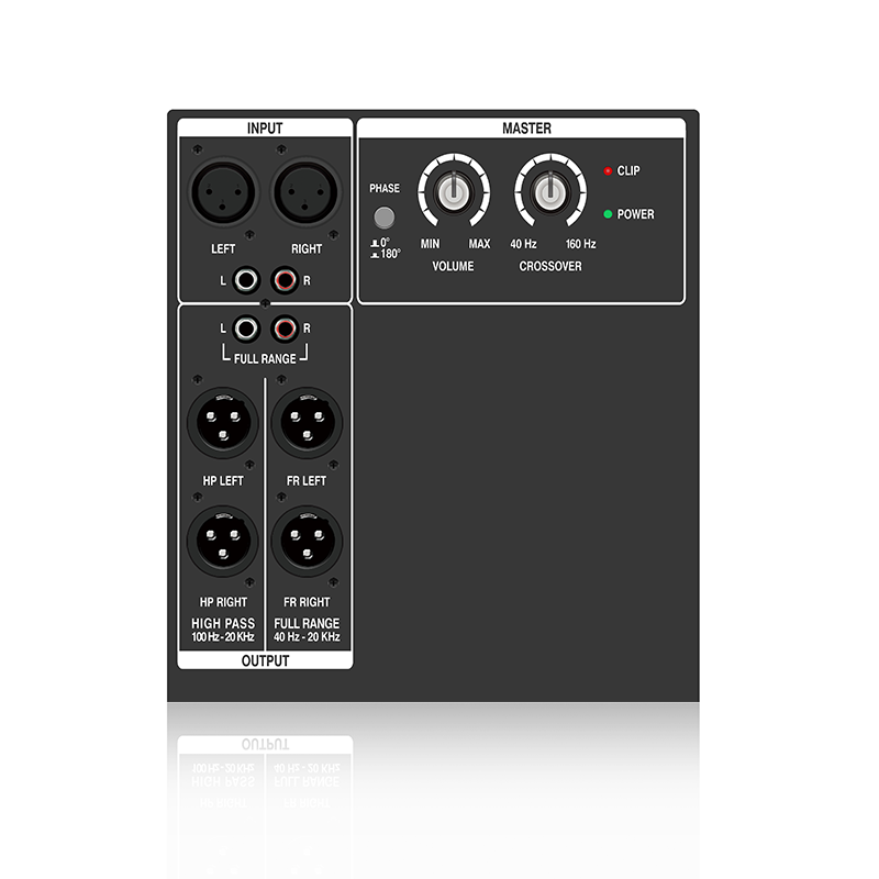 PL28SUB: functionele PA-subwoofermodule met volledig bereik of hoogdoorlaatuitgang