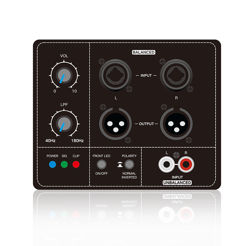 PL78SUB: Functionele stereo-gebalanceerde en ongebalanceerde subwoofer-ingangsmodule