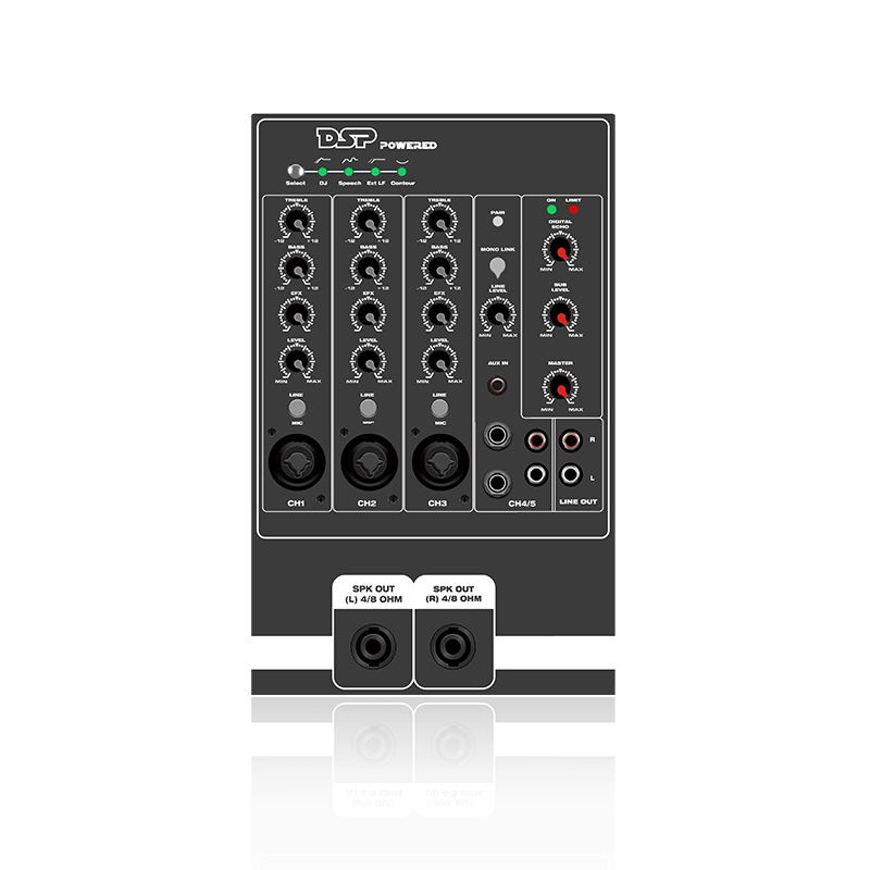 PL82DSP: 5-kanaals met Bluetooth en TWS binnen 2.1CH lineaire array-luidspreker ADAU1701 gebaseerde DSP functionele module