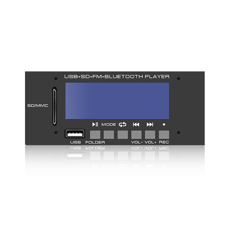 LCD6228: SD/USB-connector LCD-scherm MP3-speler met zes knoppen en Bluetooth, TWS