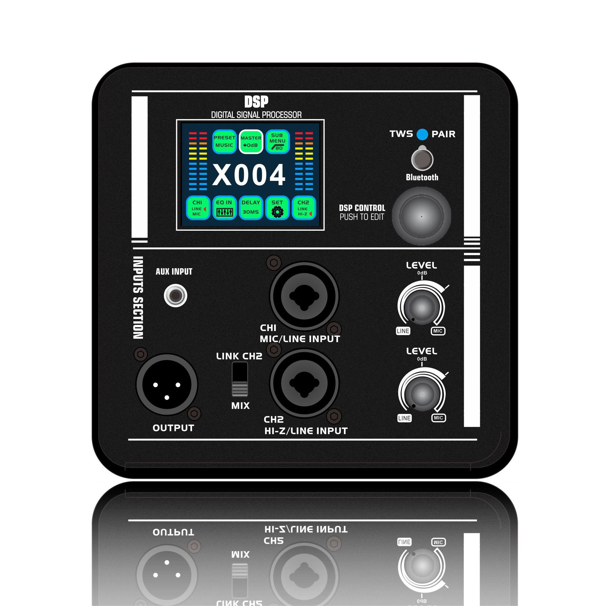 DSP2408: Nieuw kleurenschermontwerp Hi-Z-compatibiliteit multifunctionele DSP-module