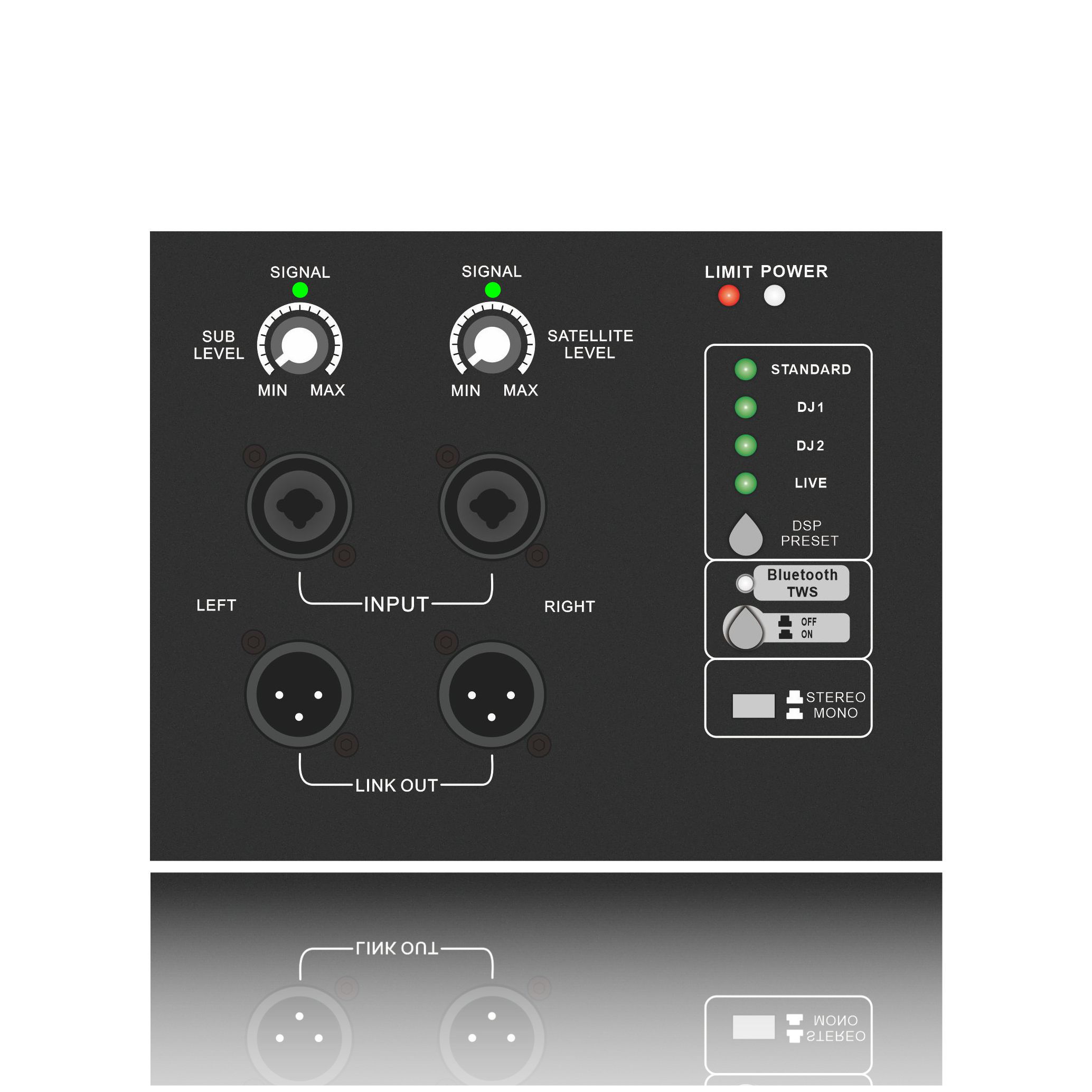 DSP1903SUB-serie actieve subwoofer 1.1/2.1/2.2-kanaalsysteem