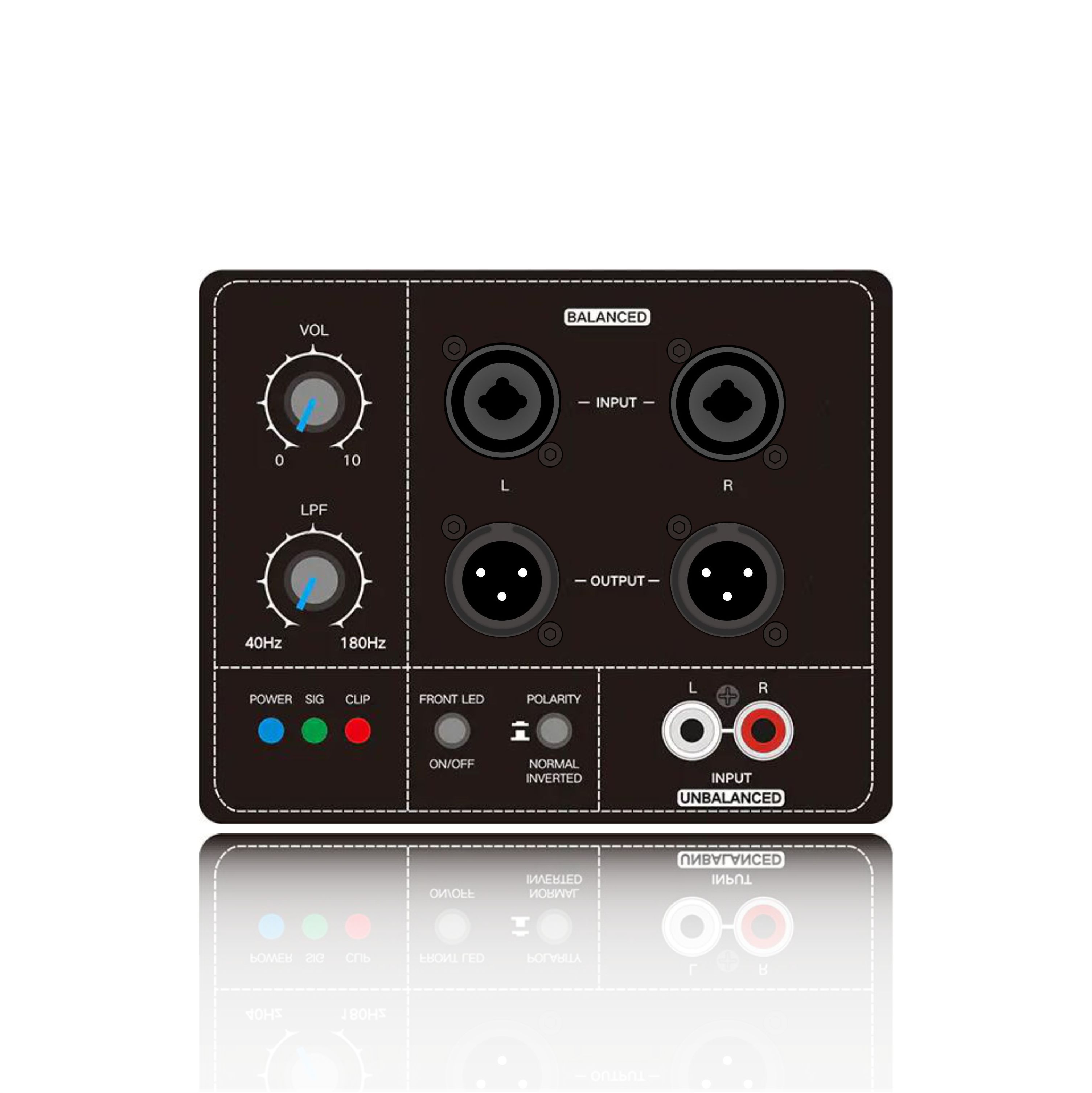 PL78SUB: Functionele stereo-gebalanceerde en ongebalanceerde subwoofer-ingangsmodule