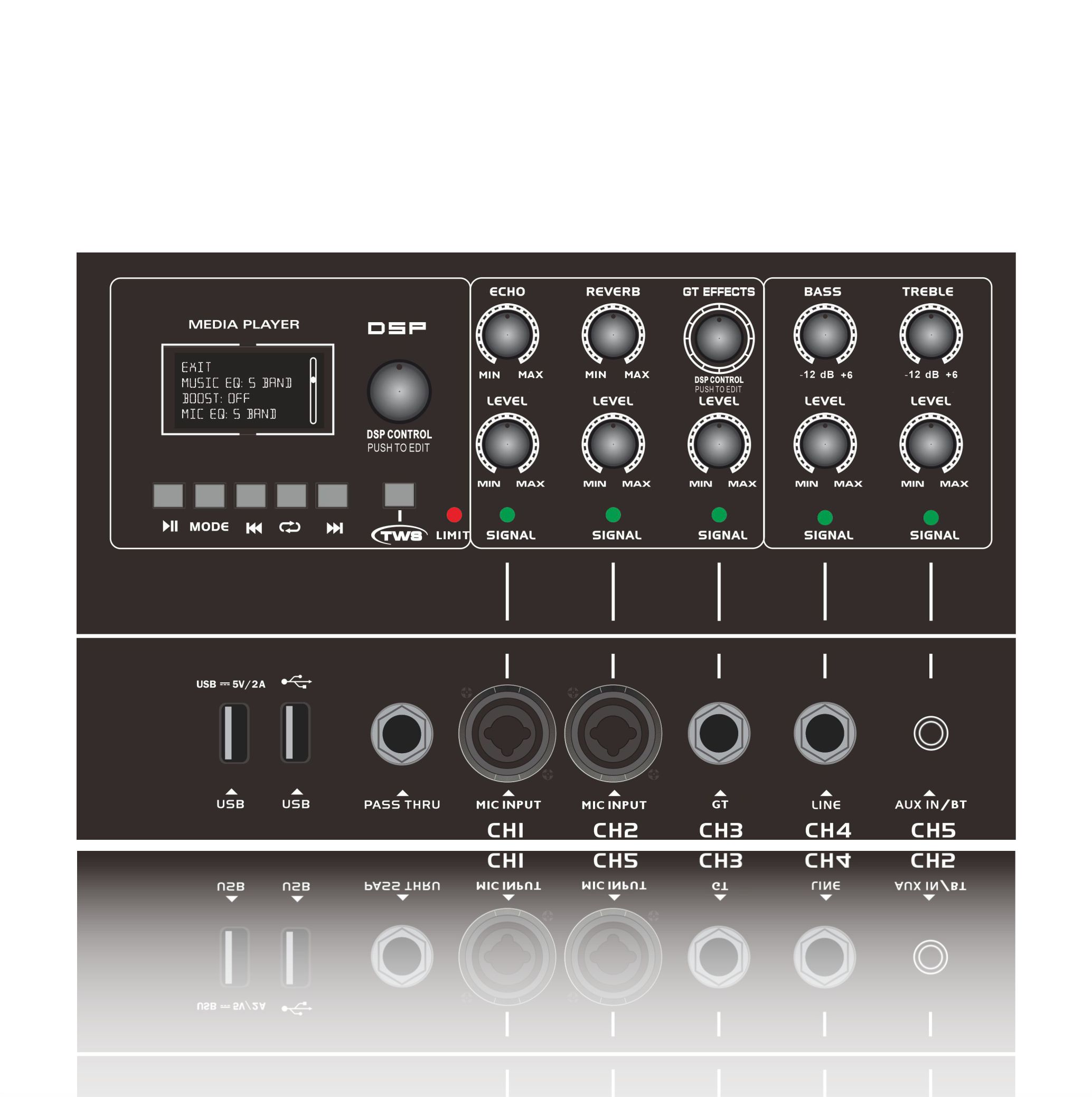 MK12-1.1 Pro actieve line-array eindversterker