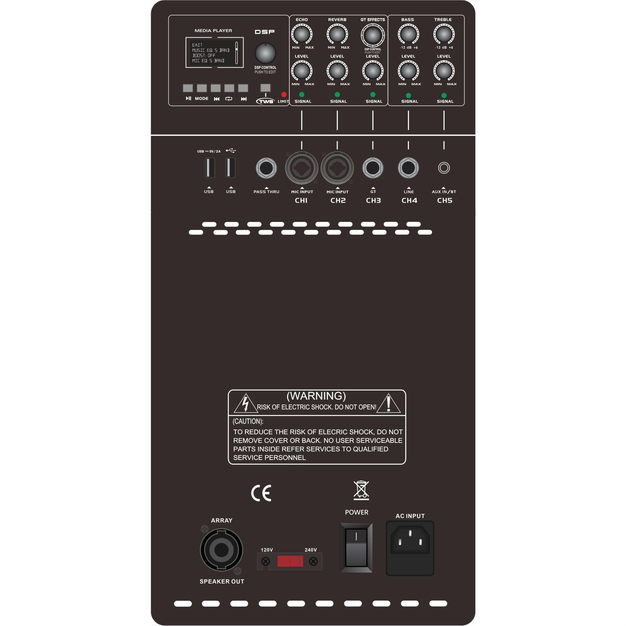 MK12-1.1 Pro actieve line-array eindversterker