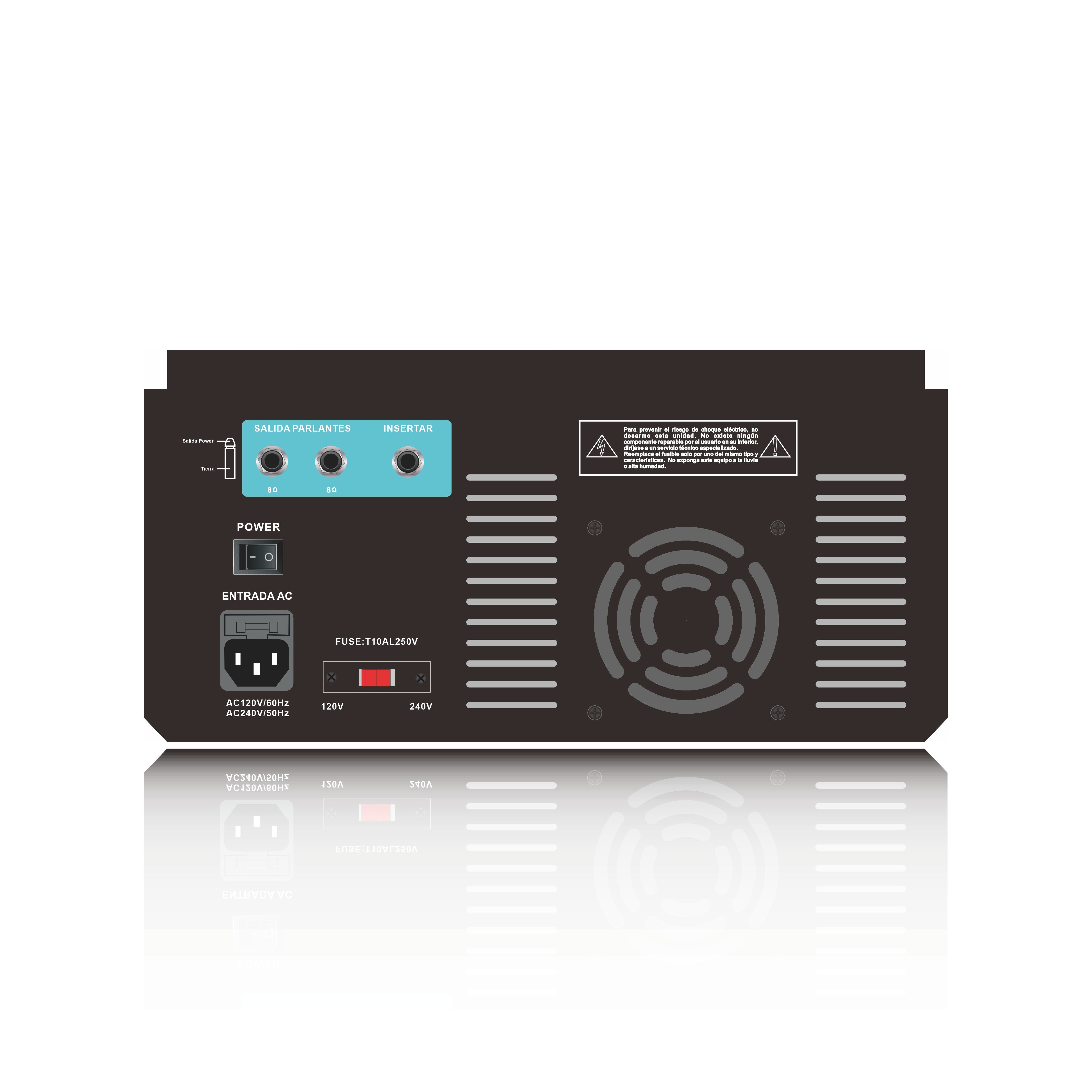 4-kanaals aangedreven Bluetooth Karaoke Mixerversterker SB4200