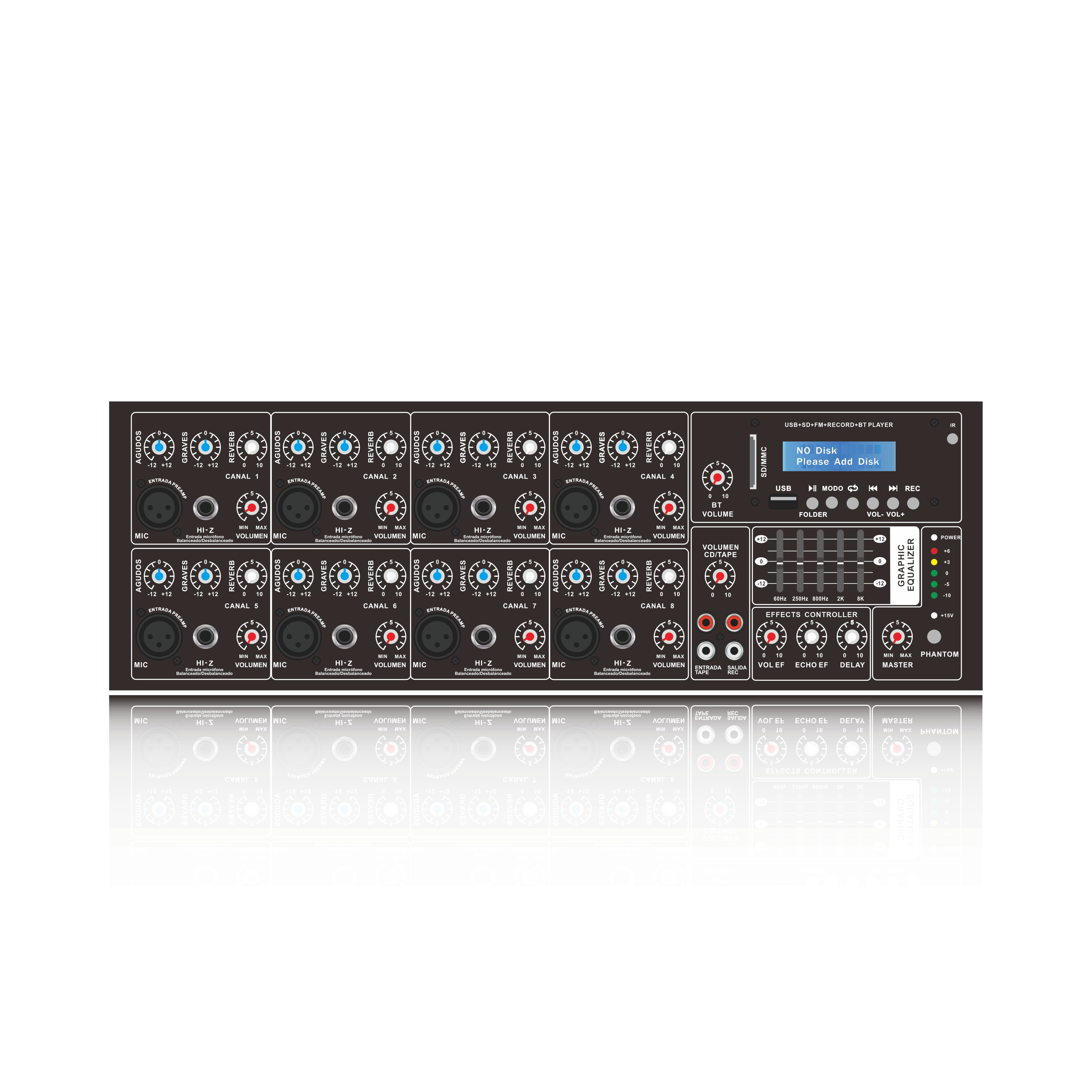 Alles-in-één aangedreven Woodbox-mixer SB8200