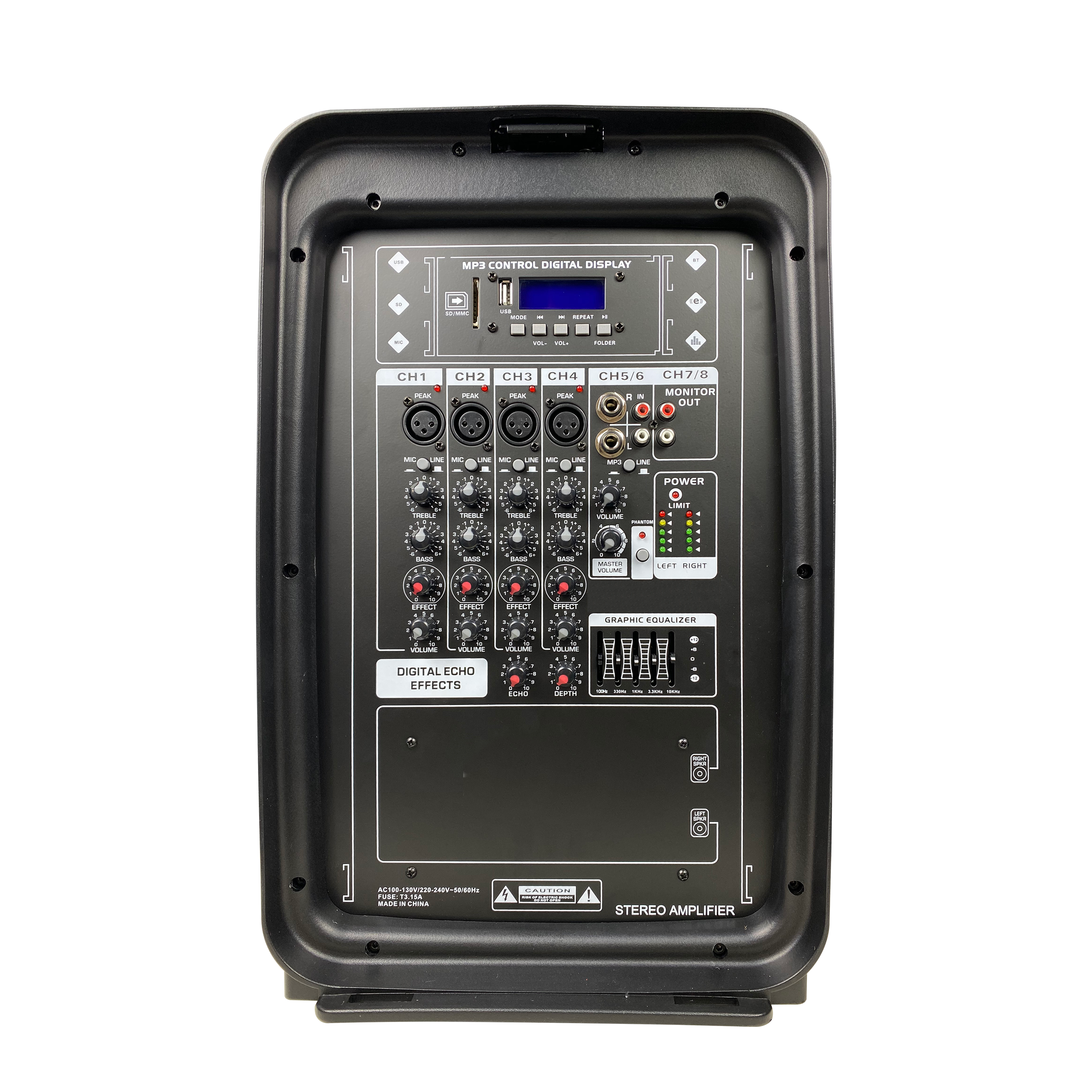 Compacte 10 inch tweewegsysteem aangedreven mengversterker EON210A