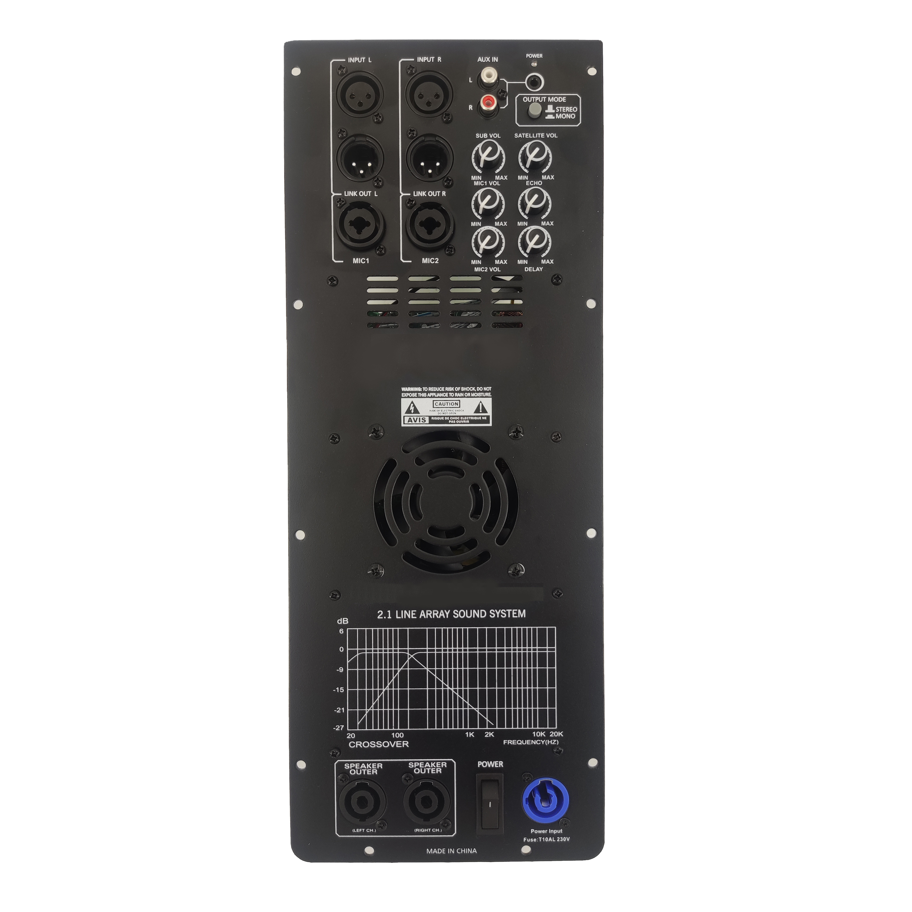 DSP1908-2.1 Pro actieve line-array eindversterker